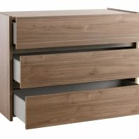 Commode Design Finition Bois Foncé 3 Tiroirs L111 Cm ODE -Boutique Miliboo commode design finition bois fonce 3 tiroirs l111 cm ode 51035 61e02ccaf08dd 1200 675