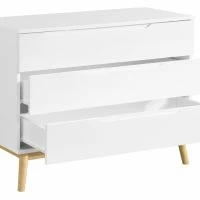 Commode Scandinave 3 Tiroirs Blanc Et Bois L90 Cm FELIX -Boutique Miliboo commode scandinave 3 tiroirs blanc et bois l90 cm felix 48071 5f61e20861337 1200 675