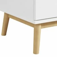 Commode Scandinave 3 Tiroirs Blanc Et Bois L90 Cm FELIX -Boutique Miliboo commode scandinave 3 tiroirs blanc et bois l90 cm felix 48071 5f61e20e12d6e 1200 675