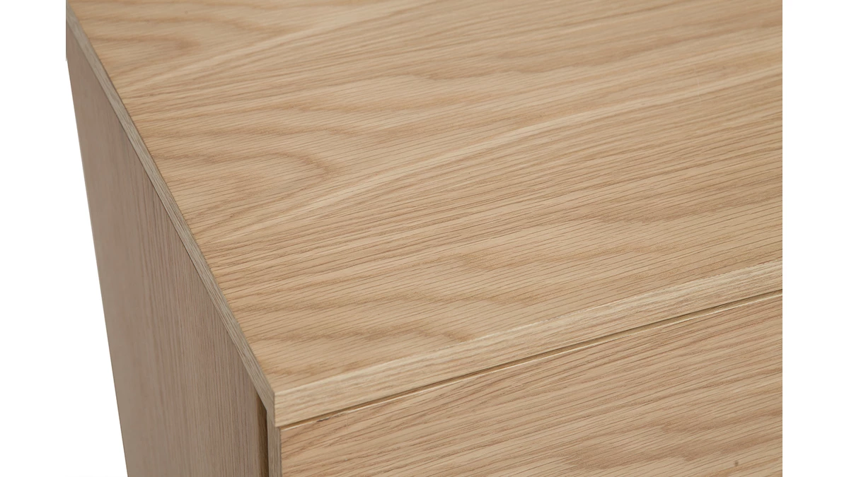 Commode Scandinave En Bois Clair Chêne 3 Tiroirs L80 Cm FREDDY 7 Commode Scandinave En Bois Clair Chêne 3 Tiroirs L80 Cm FREDDY – Image 5