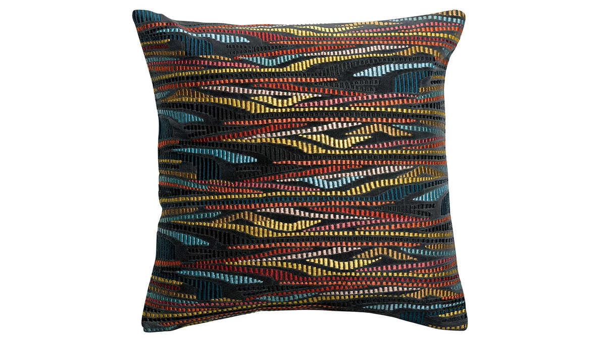 Coussin à Motif Multicolore 45 X 45 Cm ELEK