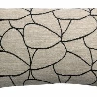 Coussin à Motifs écru Et Noir 40 X 65 Cm LYS