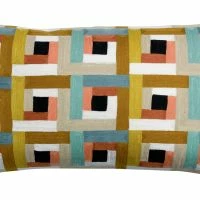 Coussin Brodé Multicolore 40 X 65 Cm PINTA