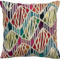 Boutique Miliboo 30 Coussin En Coton Brodé Multicolore 45 X 45 Cm ETIK