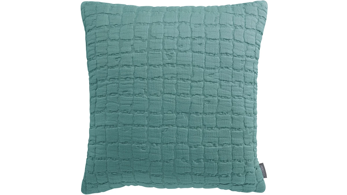 Coussin En Coton Texturé Bleu Glacier 45 X 45 Cm WAFLE 3 Coussin En Coton Texturé Bleu Glacier 45 X 45 Cm WAFLE