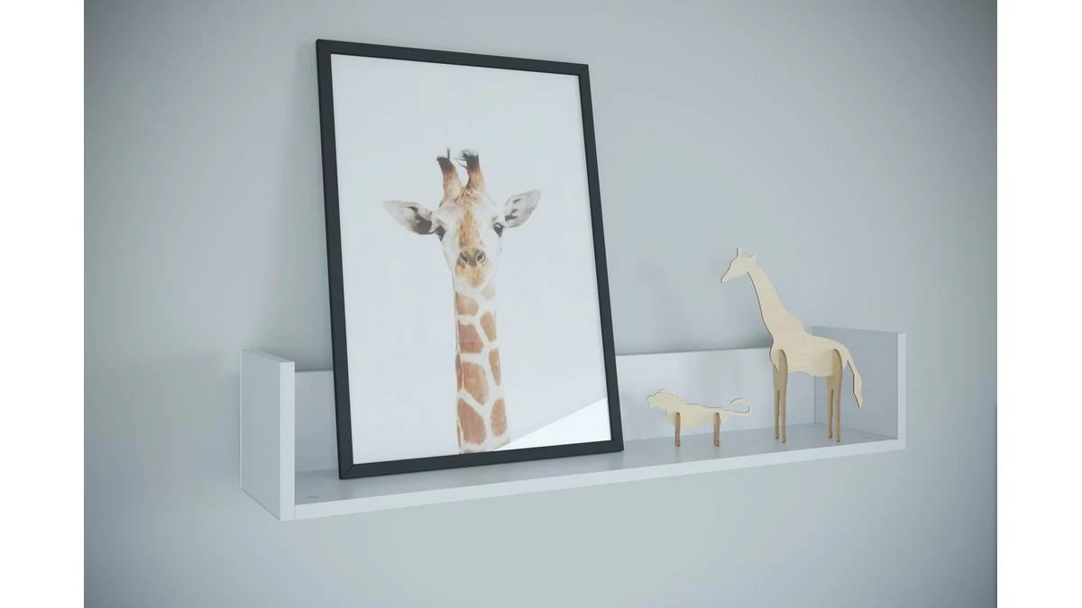 Etagère Murale Blanc Mat L94 Cm CELESTINE 4 Etagère Murale Blanc Mat L94 Cm CELESTINE – Image 2