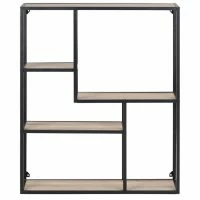 Étagère Murale Industrielle Métal Et Bois TRESCA