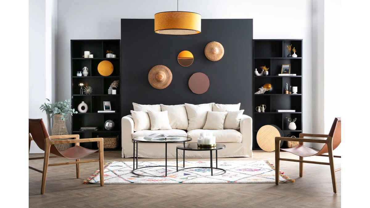 Housse De Canapé En Tissu écru FEVER HOUSSE 5 Housse De Canapé En Tissu écru FEVER HOUSSE – Image 3