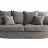 Housse De Canapé En Tissu Gris Foncé FEVER HOUSSE