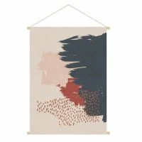 Kakémono Motif Abstrait Sur Fond Beige L40 X H60 Cm SIWA