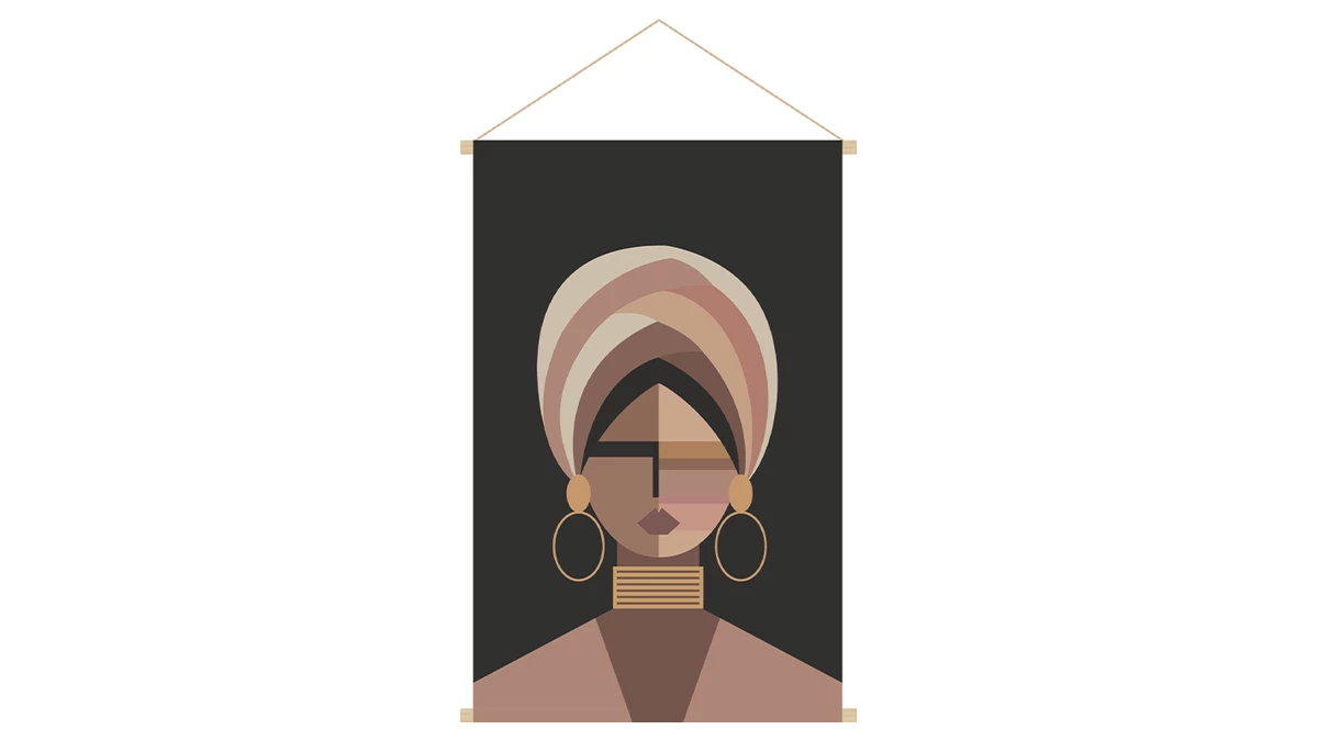 Kakémono Portrait Femme L40 Cm MEIJE 3 Kakémono Portrait Femme L40 Cm MEIJE