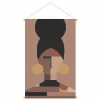 Kakemono Portrait Femme L40 X L60 Cm CURLY