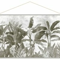 Kakemono Végétaux Noir Et Blanc L150 X L100 Cm MACA