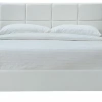 Lit 2 Places 160x200 Cm Blanc SOLAL