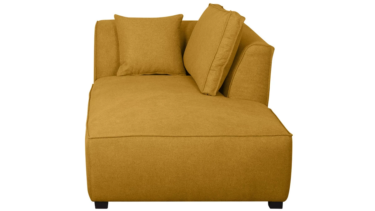 Méridienne Angle Droit En Tissu Jaune Cumin PLURIEL 5 Méridienne Angle Droit En Tissu Jaune Cumin PLURIEL – Image 3