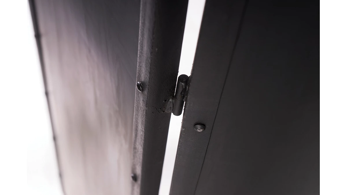 Paravent Industriel Métal Noir FACTORY 7 Paravent Industriel Métal Noir FACTORY – Image 5