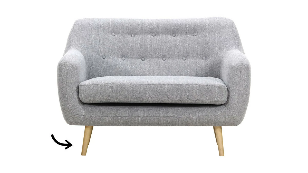 Pieds Bois Clair Hêtre Massif (lot De 4) OLAF 4 Pieds Bois Clair Hêtre Massif (lot De 4) OLAF – Image 2