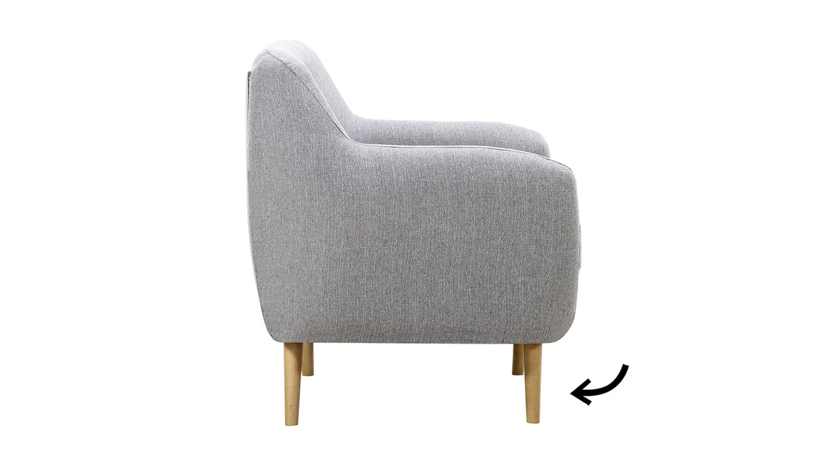 Pieds Bois Clair Hêtre Massif (lot De 4) OLAF 6 Pieds Bois Clair Hêtre Massif (lot De 4) OLAF – Image 4