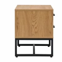 Table De Chevet 2 Tiroirs Finition Bois Clair Chêne Et Métal Noir L50 Cm LOVATO -Boutique Miliboo table de chevet 2 tiroirs finition bois clair chene et metal noir l50 cm lovato 53648 63d8ed5c1777b 1200 675