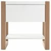 Table De Chevet Blanc Et Chêne ARMEL