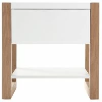 Table De Chevet Blanc Et Chêne ARMEL