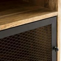 Table De Chevet Manguier Massif Et Métal Perforé RACK -Boutique Miliboo table de chevet manguier massif et metal perfore rack 44432 5bc689ce2e482 1200 675