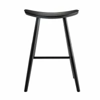 Tabouret De Bar Bois Noir 65 Cm DEMORY