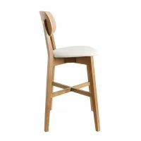 Tabouret De Bar Chêne Et Assise Blanche H65 Cm LUCIA -Boutique Miliboo tabouret de bar chene et assise blanche h65 cm lucia 50034 608fc2f0ed3a8 1200 675
