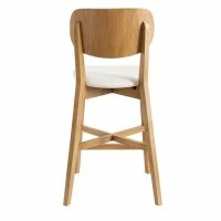 Tabouret De Bar Chêne Et Assise Blanche H65 Cm LUCIA -Boutique Miliboo tabouret de bar chene et assise blanche h65 cm lucia 50034 608fc2fde220b 1200 675