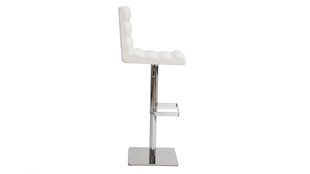Tabouret De Bar Design Blanc COLOMBUS 5 Tabouret De Bar Design Blanc COLOMBUS – Image 3