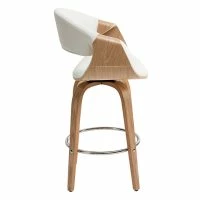 Tabouret De Bar Design Blanc Et Bois Clair 65 Cm ARAMIS -Boutique Miliboo tabouret de bar design blanc et bois clair 65 cm aramis 46779 5d691b014a446 1200 675