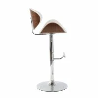 Tabouret De Bar Design Blanc Et Bois Foncé WALNUT -Boutique Miliboo tabouret de bar design blanc et bois fonce walnut 31345 5bb763b9a3f0f 1200 675
