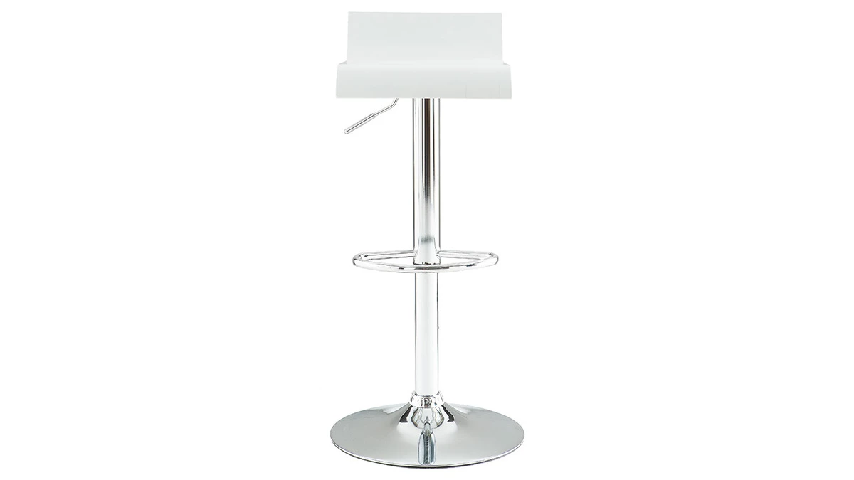 Tabouret De Bar Design Blanc SURF 3 Tabouret De Bar Design Blanc SURF