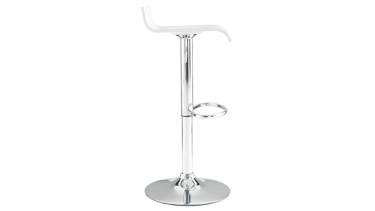 Tabouret De Bar Design Blanc SURF 5 Tabouret De Bar Design Blanc SURF – Image 3