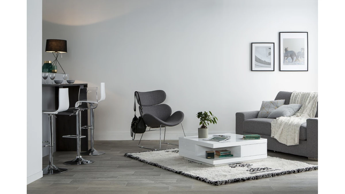 Tabouret De Bar Design En Plexiglas Transparent (lot De 2) SATURNE 8 Tabouret De Bar Design En Plexiglas Transparent (lot De 2) SATURNE – Image 6