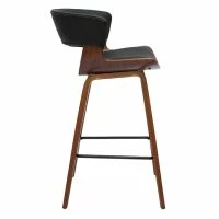 Tabouret De Bar Design Noir Et Bois Foncé H65 Cm SYRAH -Boutique Miliboo tabouret de bar design noir et bois fonce h65 cm syrah 51307 6273e2c356f33 1200 675