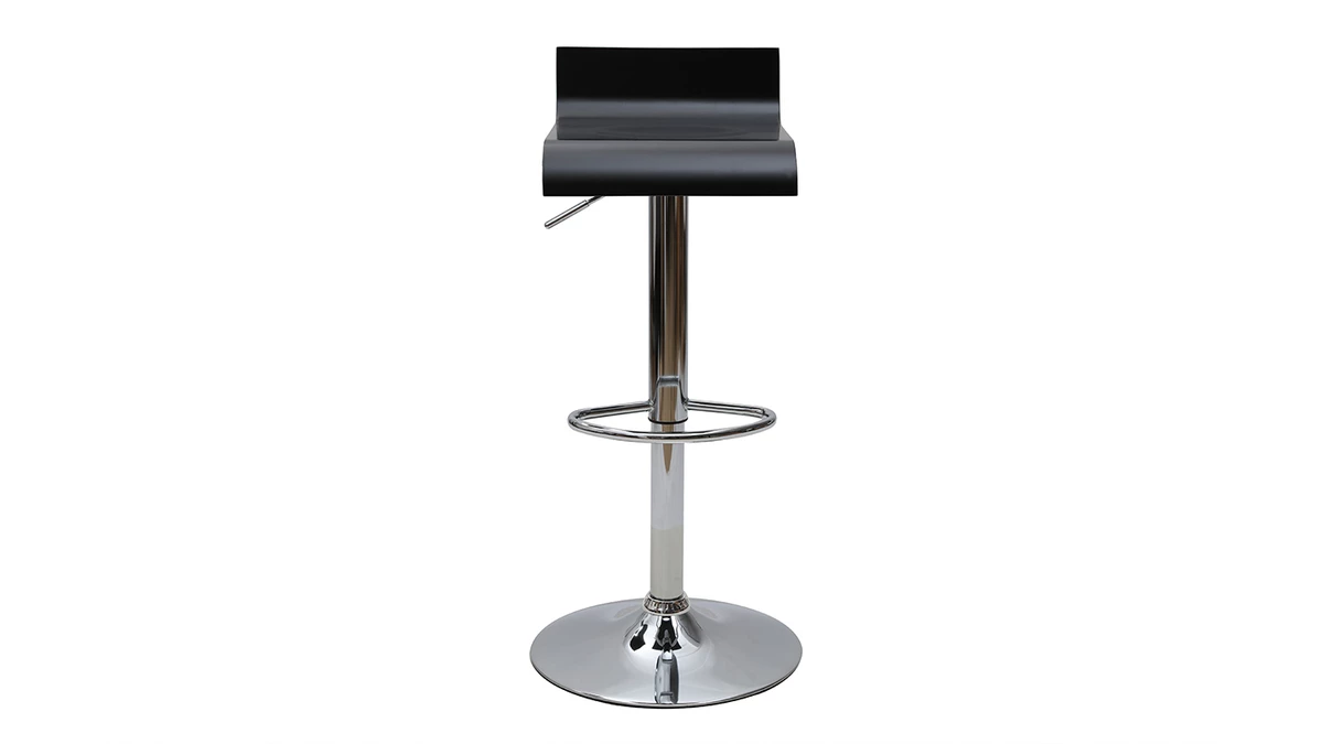 Tabouret De Bar Design Noir SURF 3 Tabouret De Bar Design Noir SURF