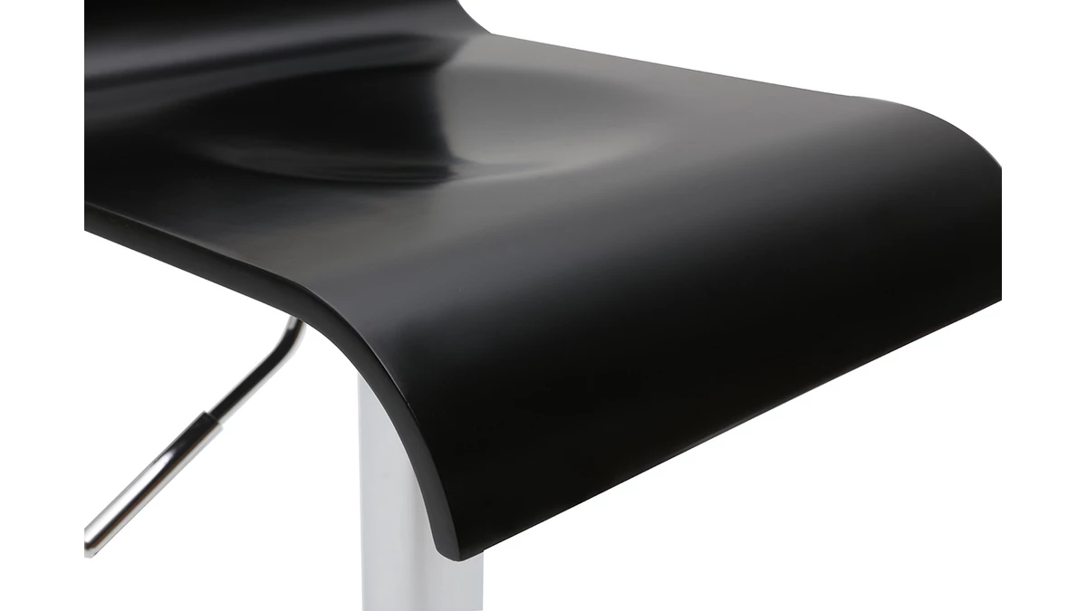 Tabouret De Bar Design Noir SURF 7 Tabouret De Bar Design Noir SURF – Image 5