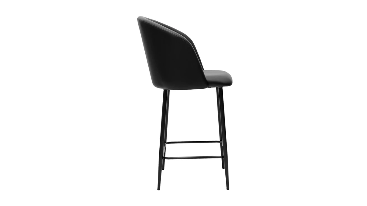 Tabouret De Bar Design Noirs H68 Cm VANITY 5 Tabouret De Bar Design Noirs H68 Cm VANITY – Image 3