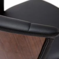 Tabouret De Bar Design Pivotant Noir Et Bois Foncé H65cm ALBIN -Boutique Miliboo tabouret de bar design pivotant noir et bois fonce h65cm albin 49319 60b8a671711a9 1200 675