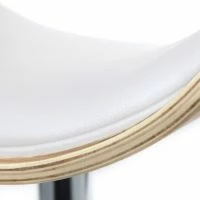 Tabouret De Bar Design Réglable Blanc Et Bois Clair BENT -Boutique Miliboo tabouret de bar design reglable blanc et bois clair bent 40341 5bb76423da056 1200 675