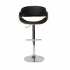 Tabouret De Bar Design Réglable Noir Et Bois Foncé BENT -Boutique Miliboo tabouret de bar design reglable noir et bois fonce bent 31344 5bb763b8afe44 1200 675