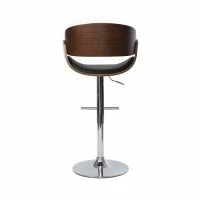 Tabouret De Bar Design Réglable Noir Et Bois Foncé BENT -Boutique Miliboo tabouret de bar design reglable noir et bois fonce bent 31344 5c050efe30e03 1200 675
