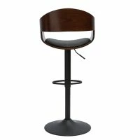 Tabouret De Bar Design Réglable Noir Et Bois Foncé EUSTACHE -Boutique Miliboo tabouret de bar design reglable noir et bois fonce eustache 51643 62666e52453f4 1200 675