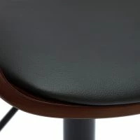 Tabouret De Bar Design Réglable Noir Et Bois Foncé EUSTACHE -Boutique Miliboo tabouret de bar design reglable noir et bois fonce eustache 51643 62666e59e1ff6 1200 675