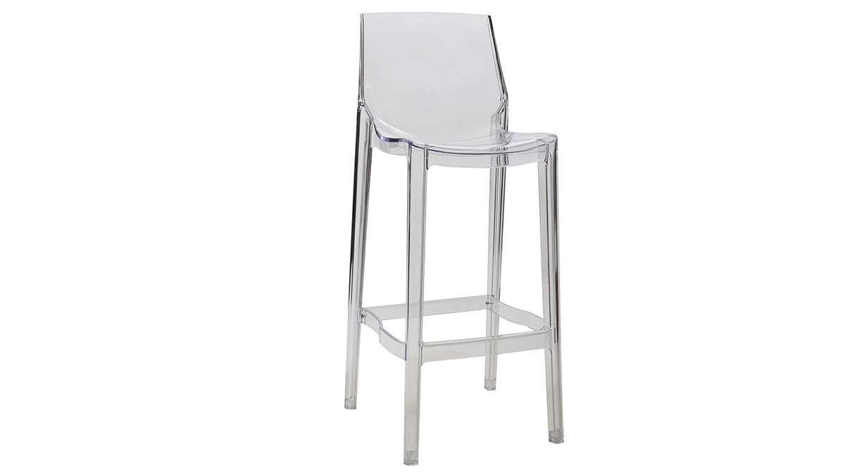 Tabouret De Bar Design Transparent Lot De 2 YLAK 5 Tabouret De Bar Design Transparent Lot De 2 YLAK – Image 3