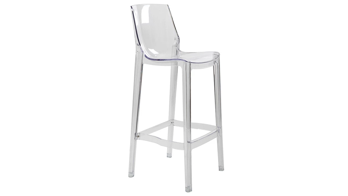 Tabouret De Bar Design Transparent Lot De 2 YLAK 6 Tabouret De Bar Design Transparent Lot De 2 YLAK – Image 4