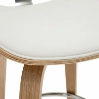 Tabouret De Bar Pivotant Blanc Et Bois Clair 65 Cm WALNUT -Boutique Miliboo tabouret de bar pivotant blanc et bois clair 65 cm walnut 46775 5d691931a40c5 1200 675