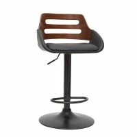Tabouret De Bar Relevable Design Noir Et Noyer PERNIK 15 Tabouret De Bar Relevable Design Noir Et Noyer PERNIK -Boutique Miliboo tabouret de bar relevable design noir et noyer pernik 52990 63246eadb132c 1200 675