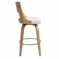 Tabouret De Bar Scandinave Pivotant Blanc Et Bois Clair GARBO -Boutique Miliboo tabouret de bar scandinave pivotant blanc et bois clair garbo 46767 5d67e9996f57d 1200 675